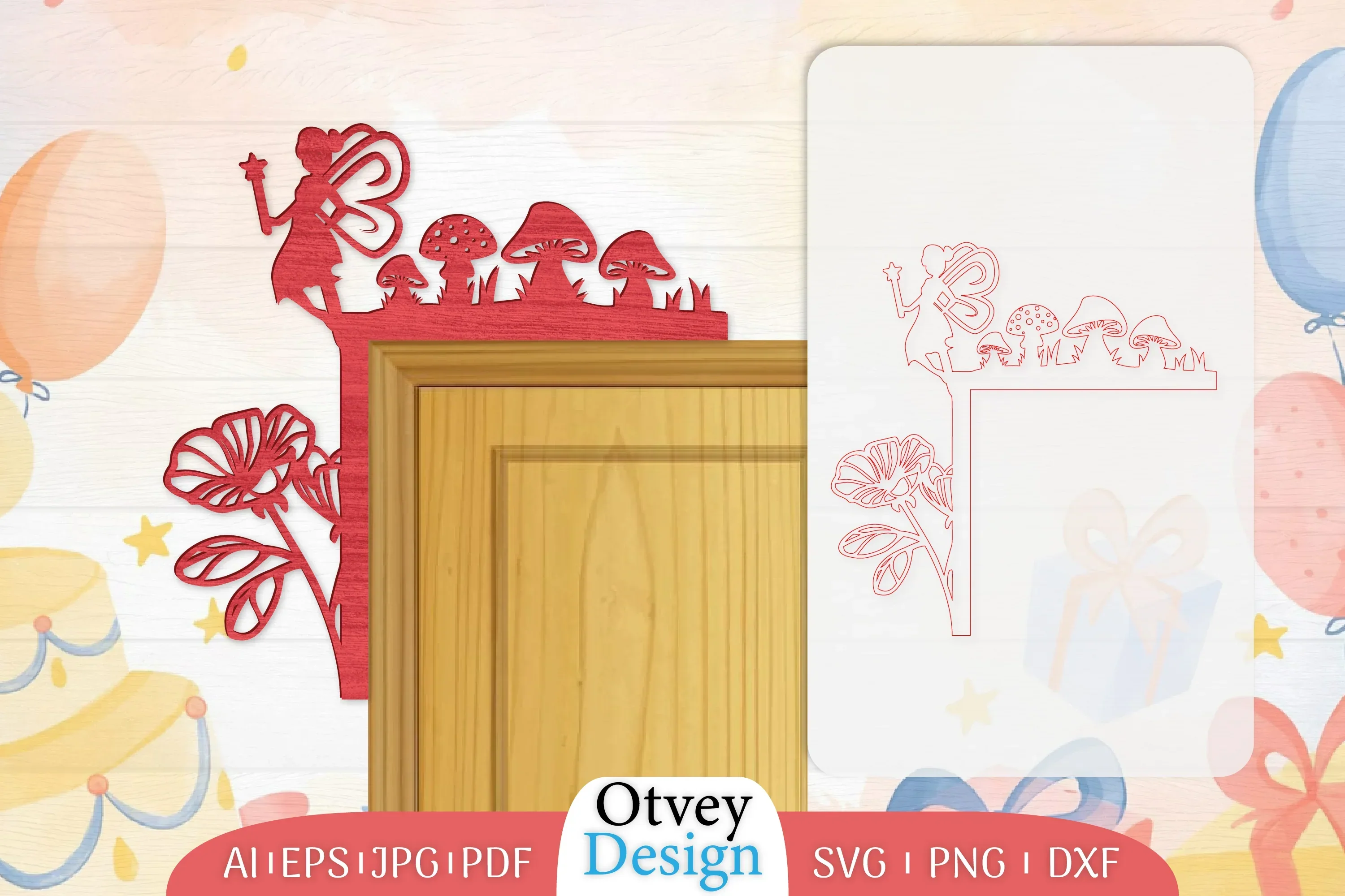 Fairy Door Corner Lasercut SVG Bundle