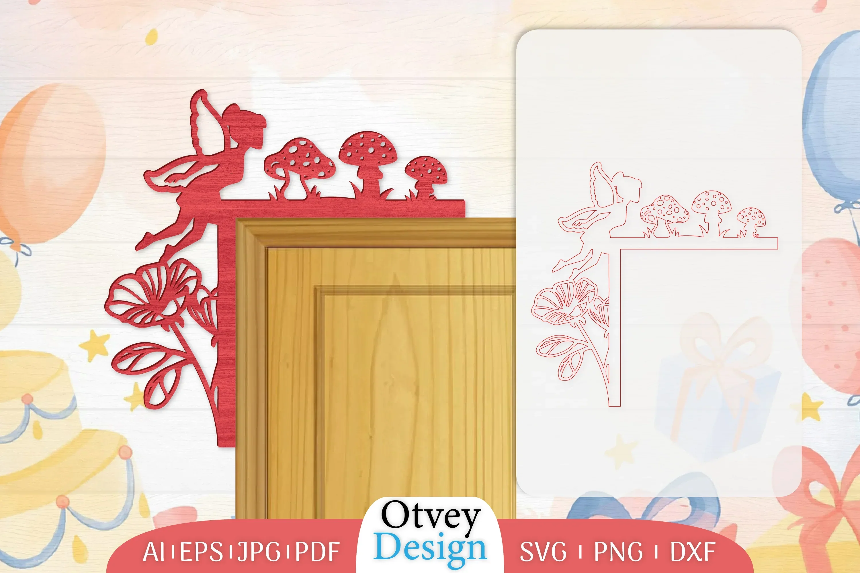 Fairy Door Corner Lasercut SVG Bundle
