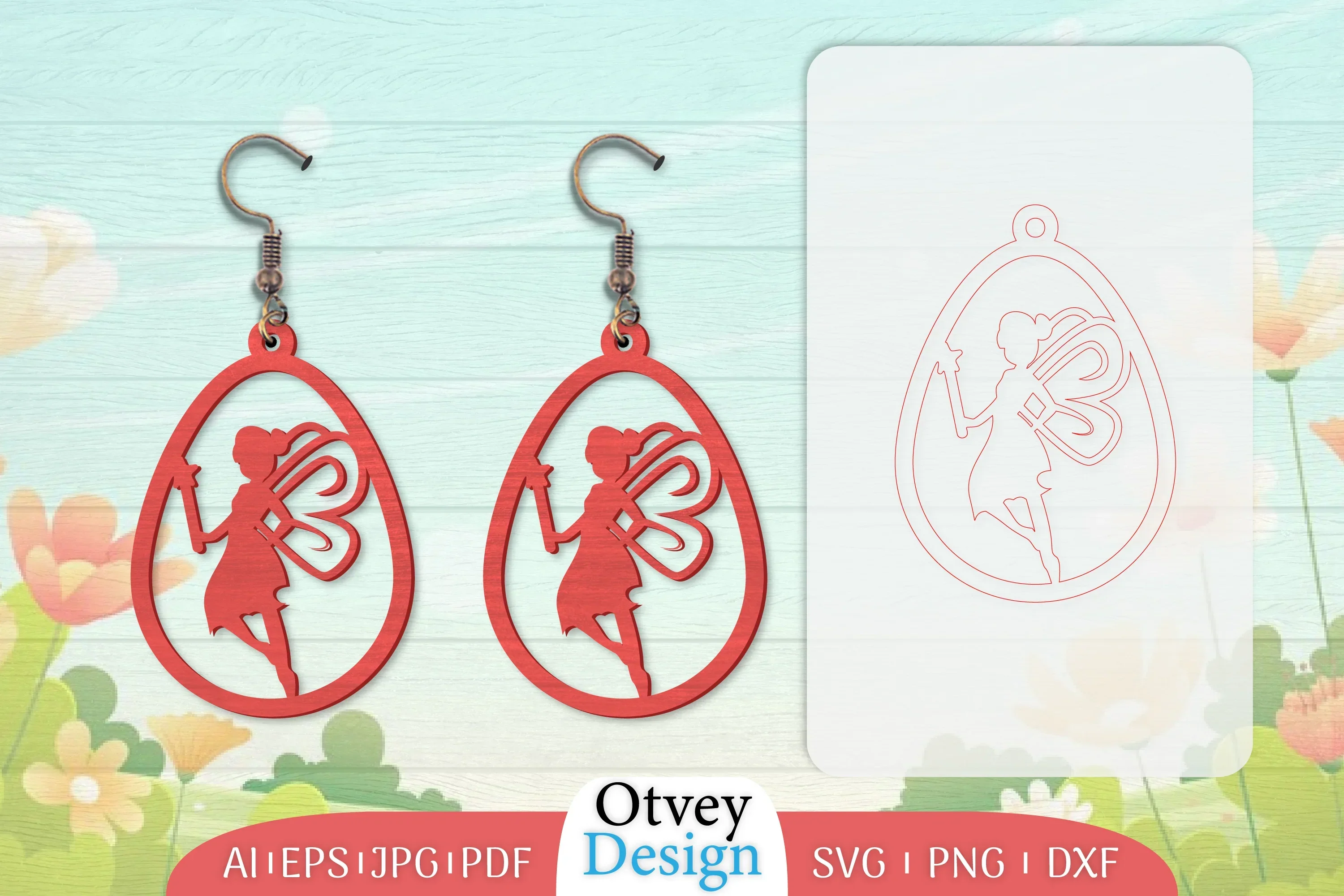 Fairy Earring Lasercut SVG Bundle