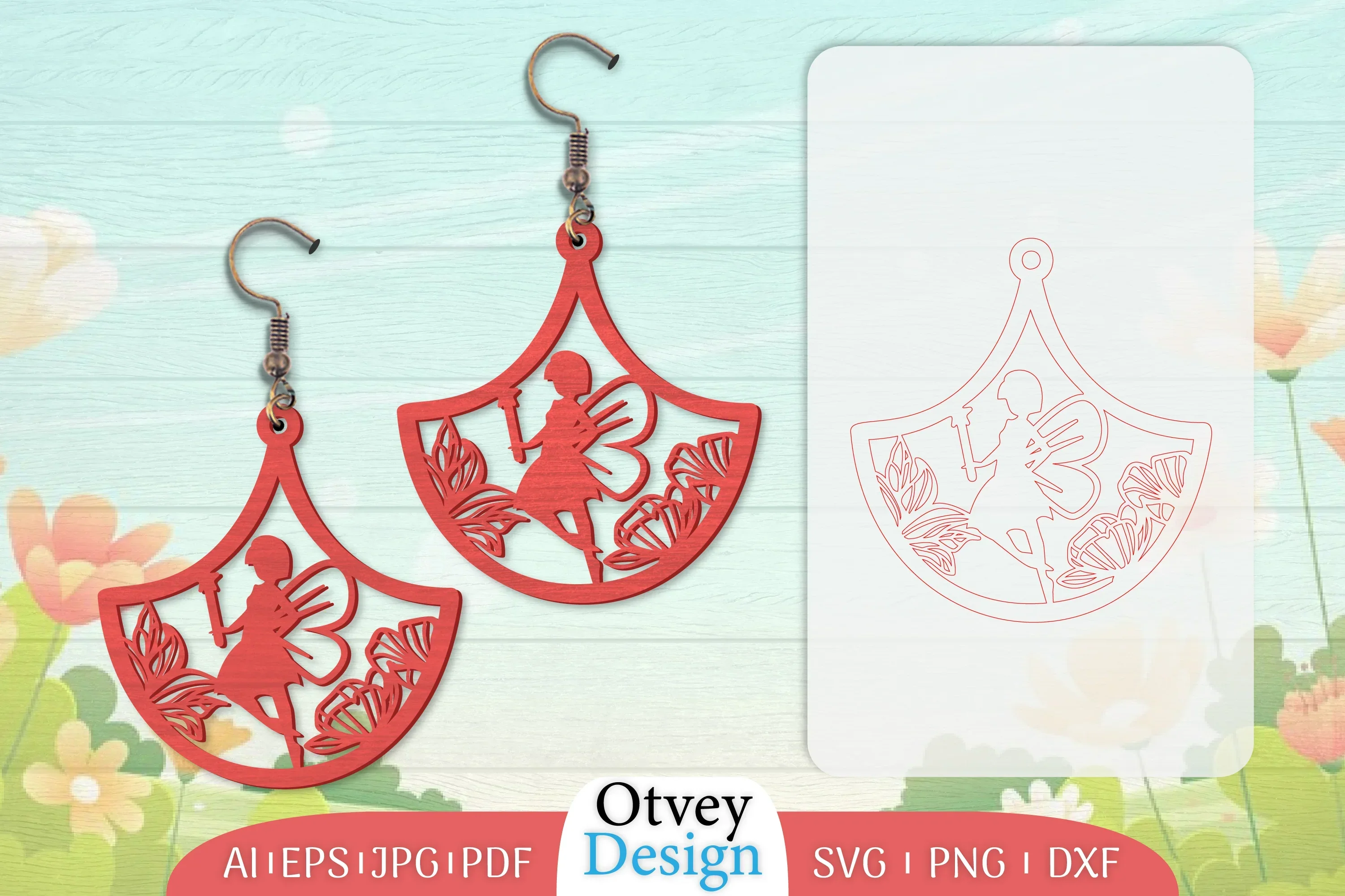 Fairy Earring Lasercut SVG Bundle
