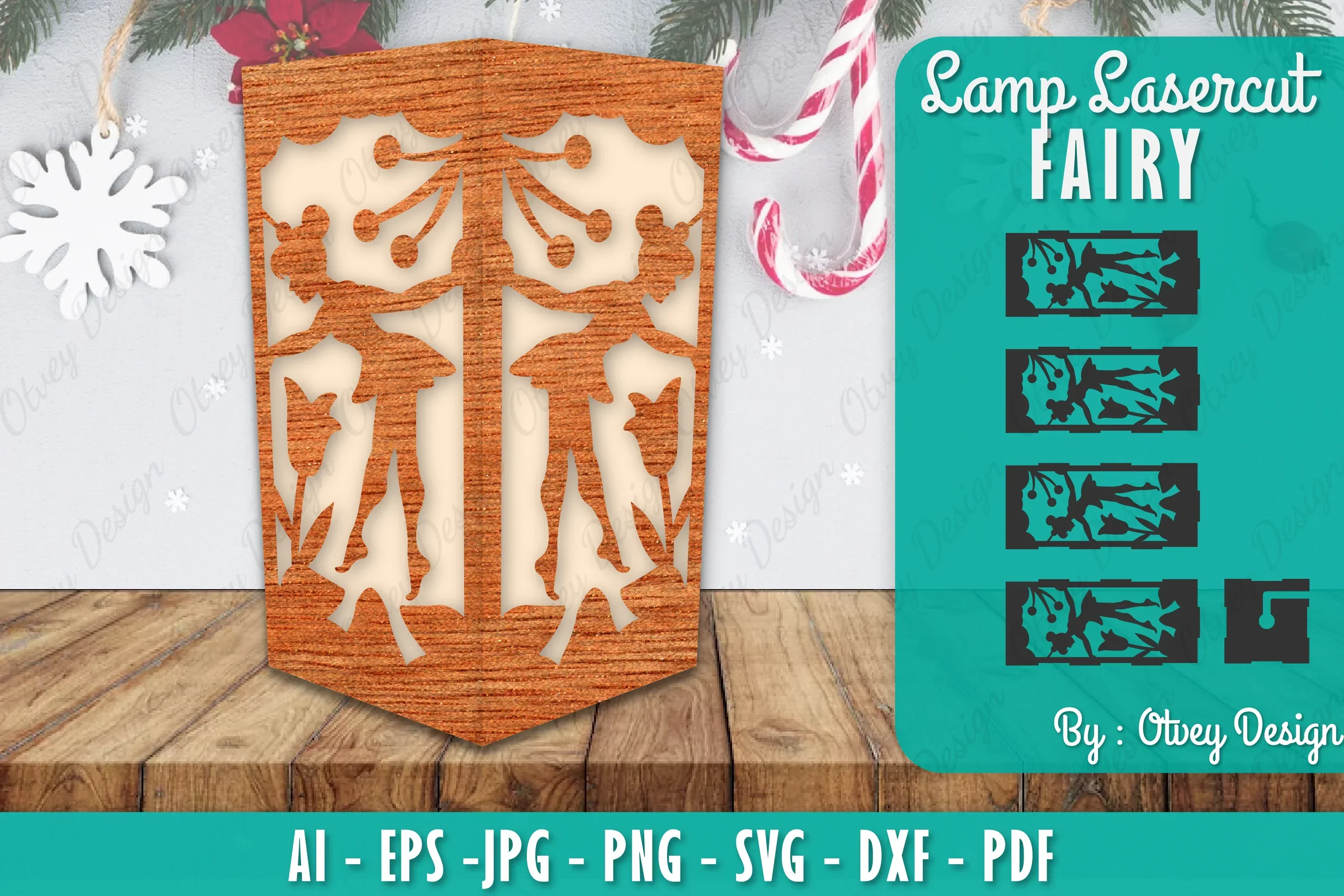 Fairy Lamp Lasercut SVG Bundle