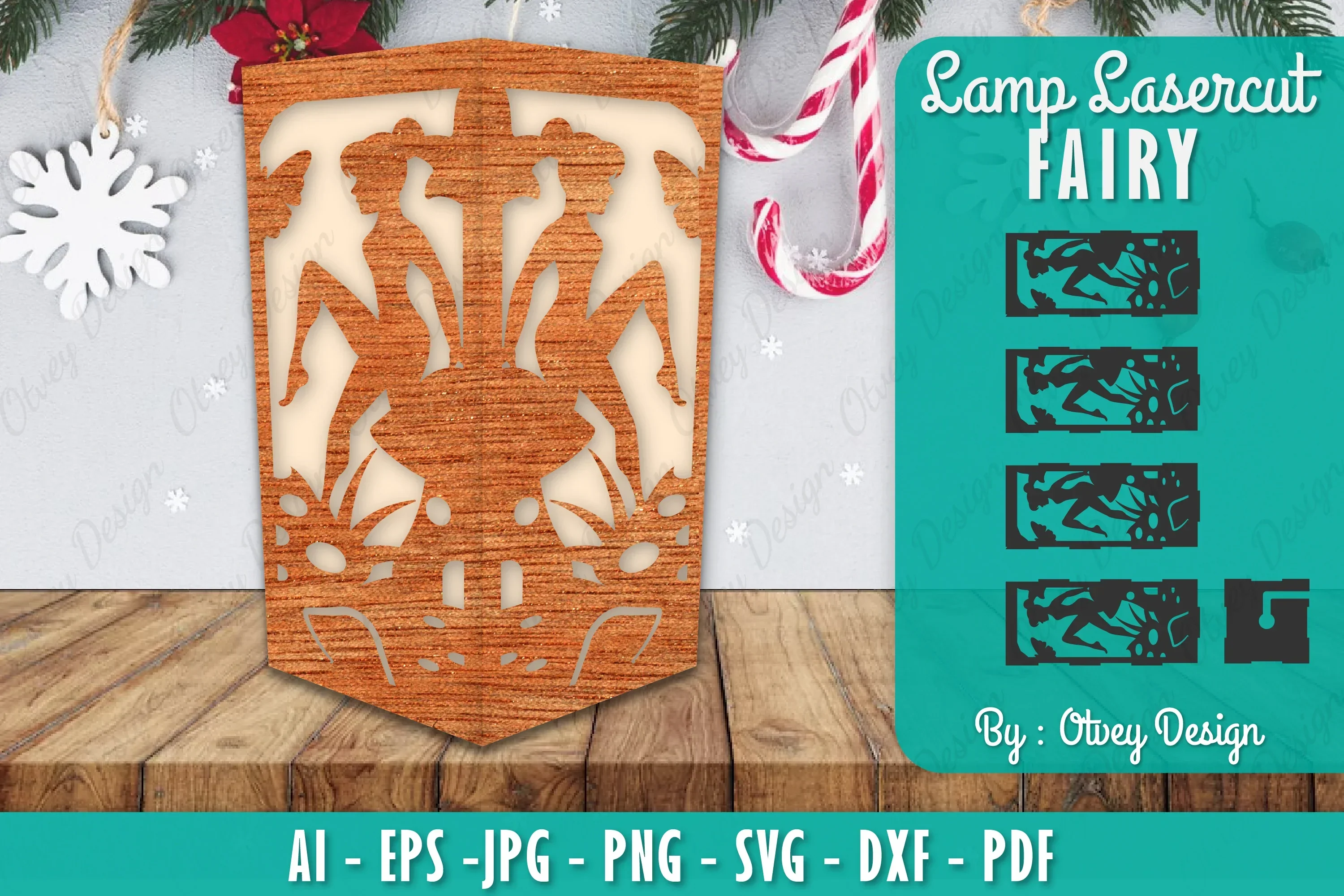 Fairy Lamp Lasercut SVG Bundle