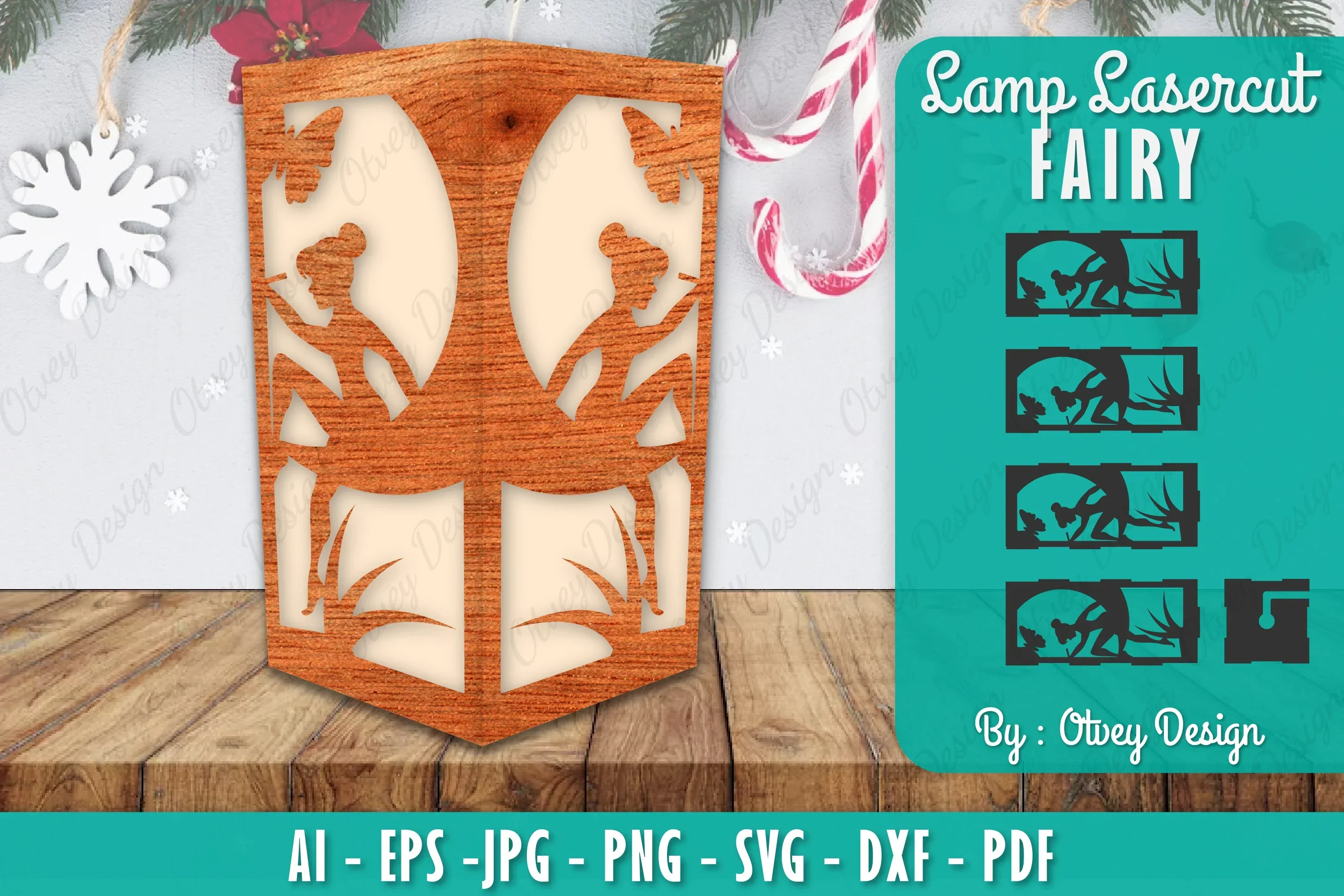 Fairy Lamp Lasercut SVG Bundle