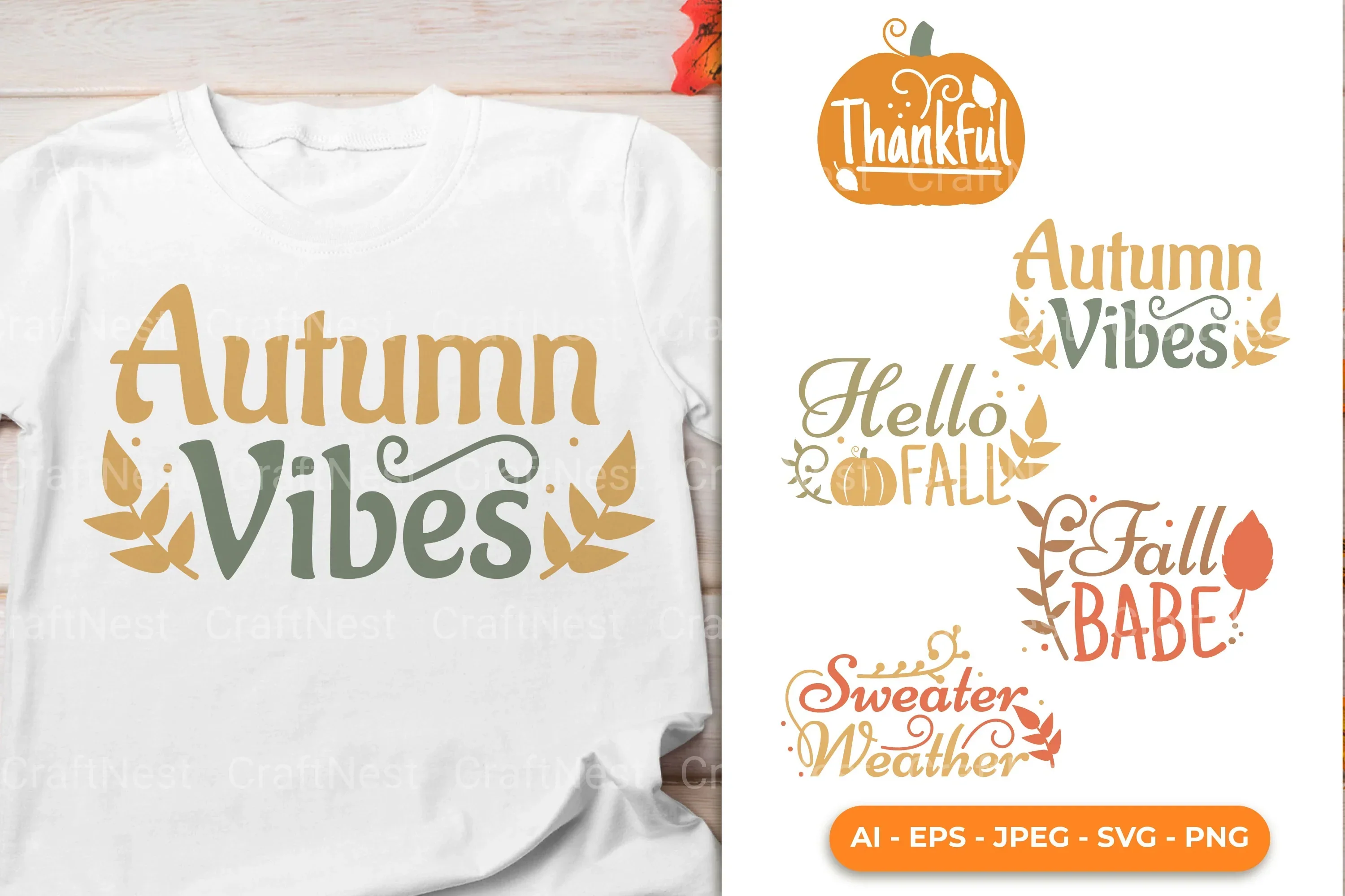 Fall Old Style SVG Bundle