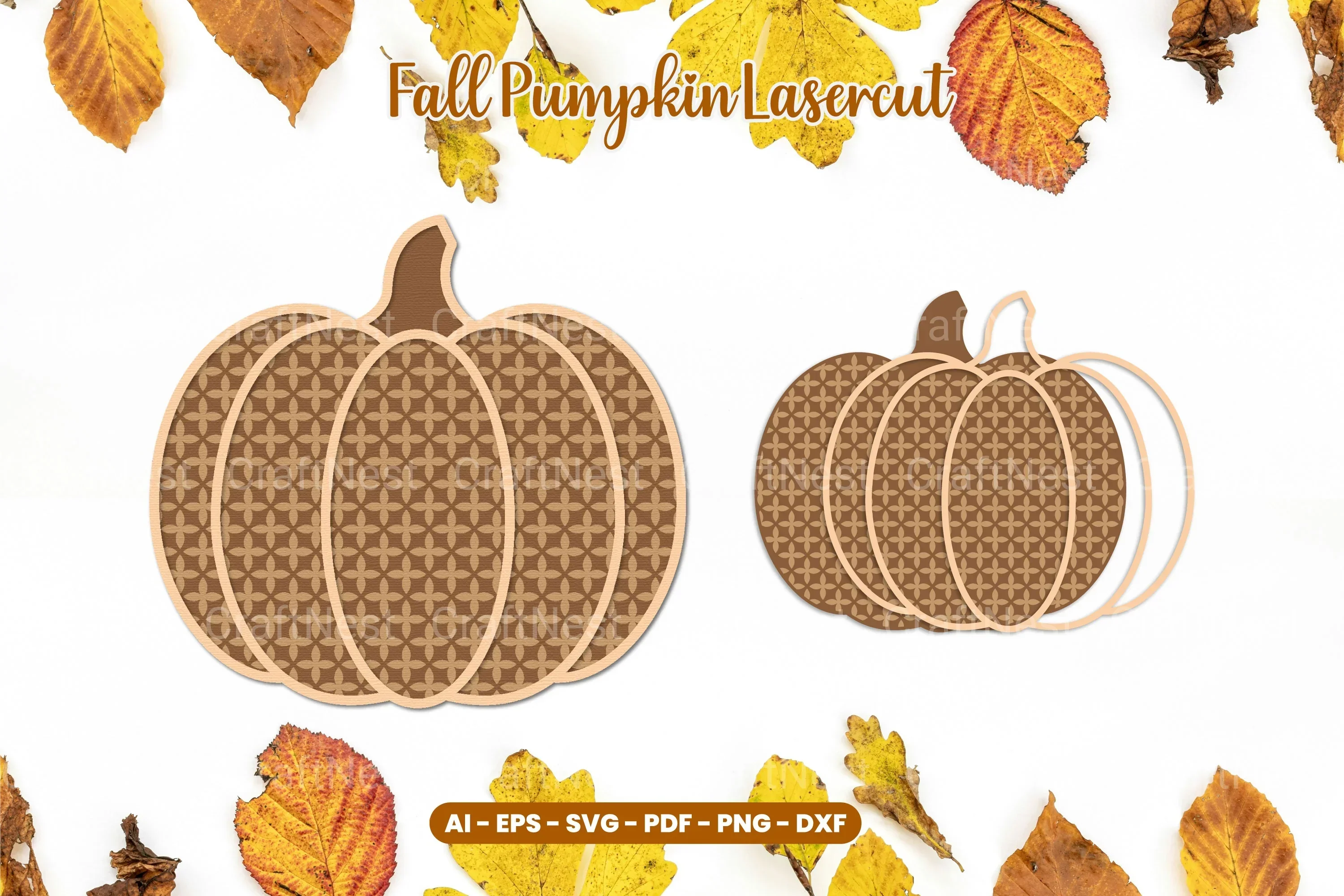 Fall Pumpkin Laser Cut SVG Bundle