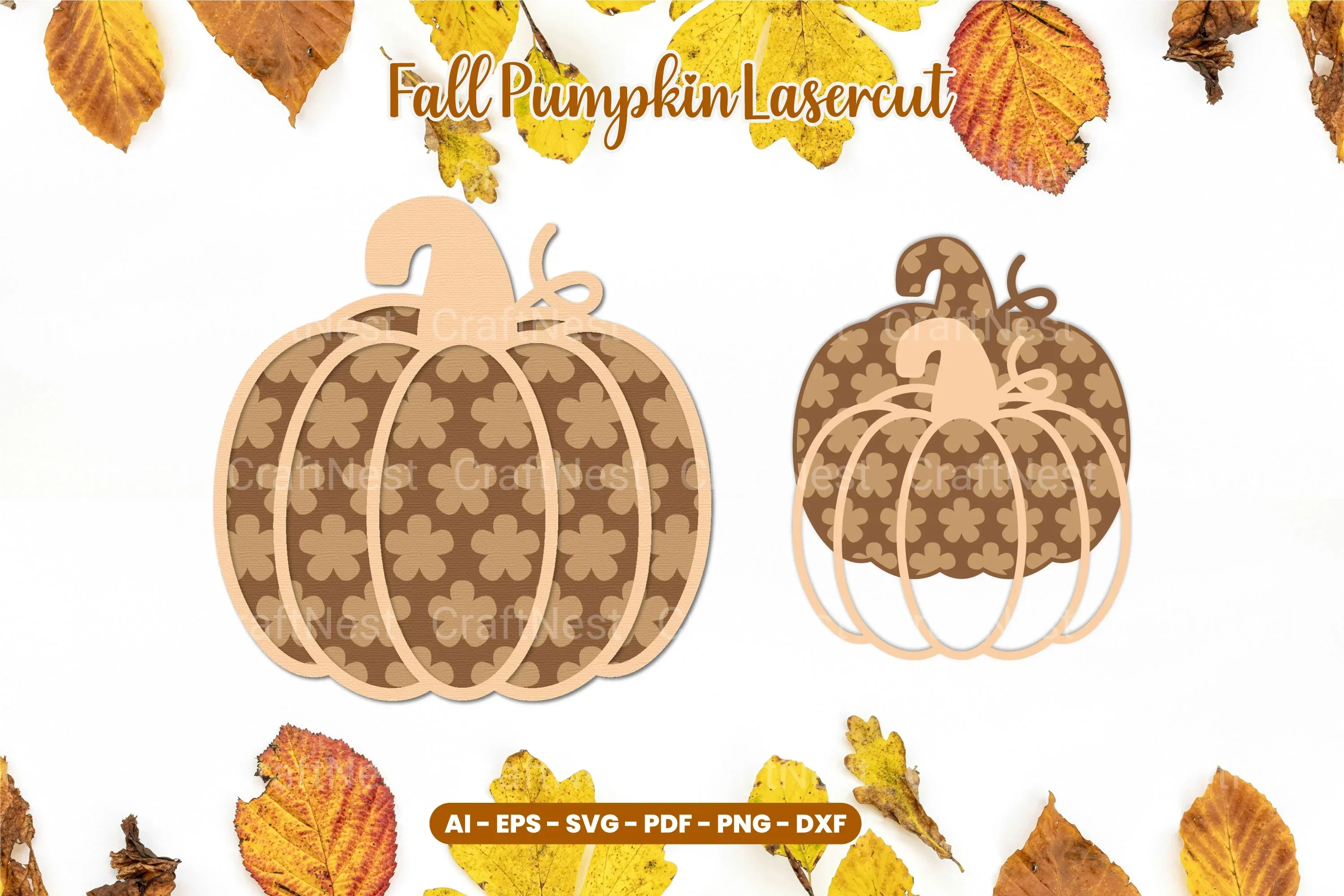 Fall Pumpkin Laser Cut SVG Bundle