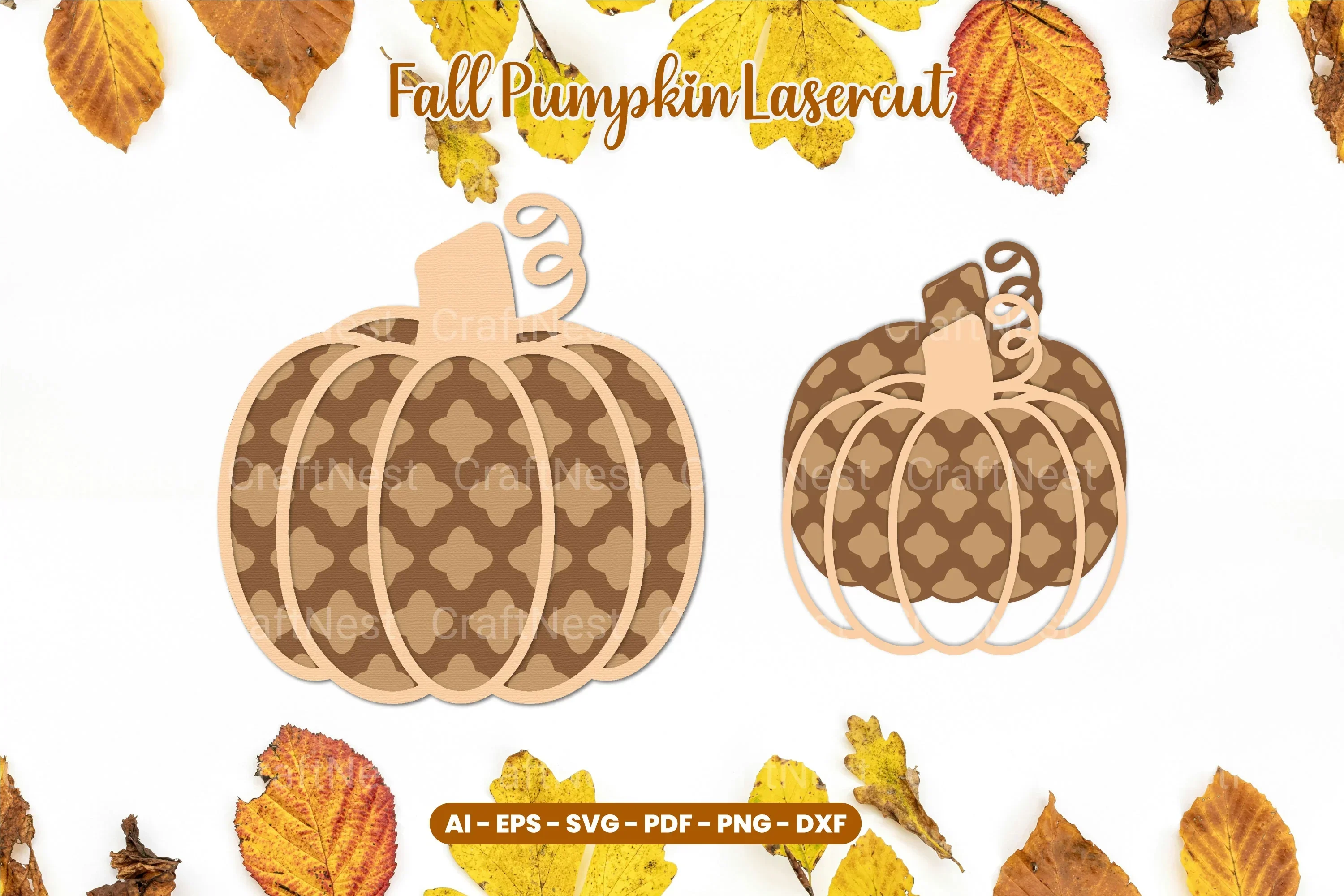 Fall Pumpkin Laser Cut SVG Bundle