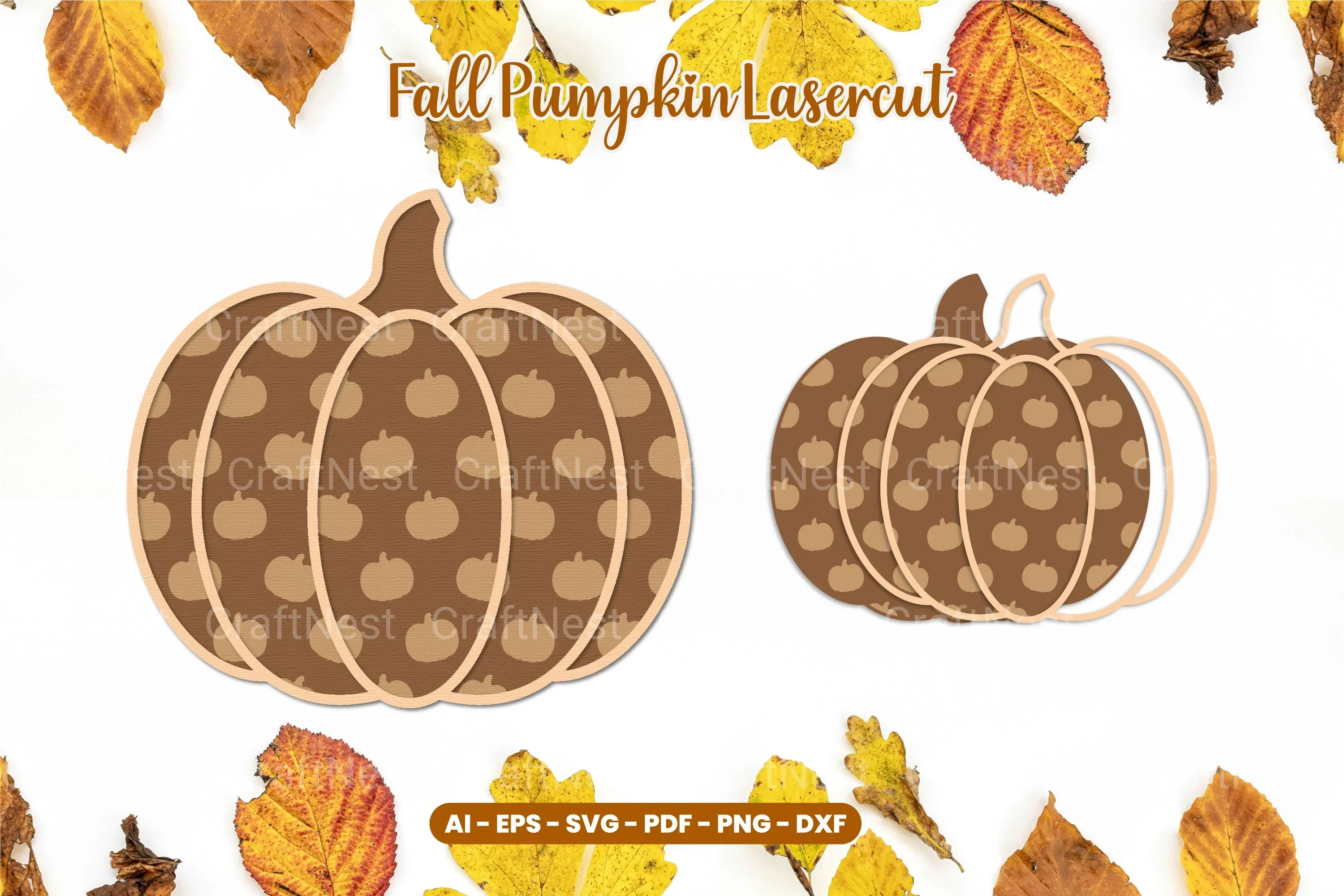 Fall Pumpkin Lasercut SVG Bundle
