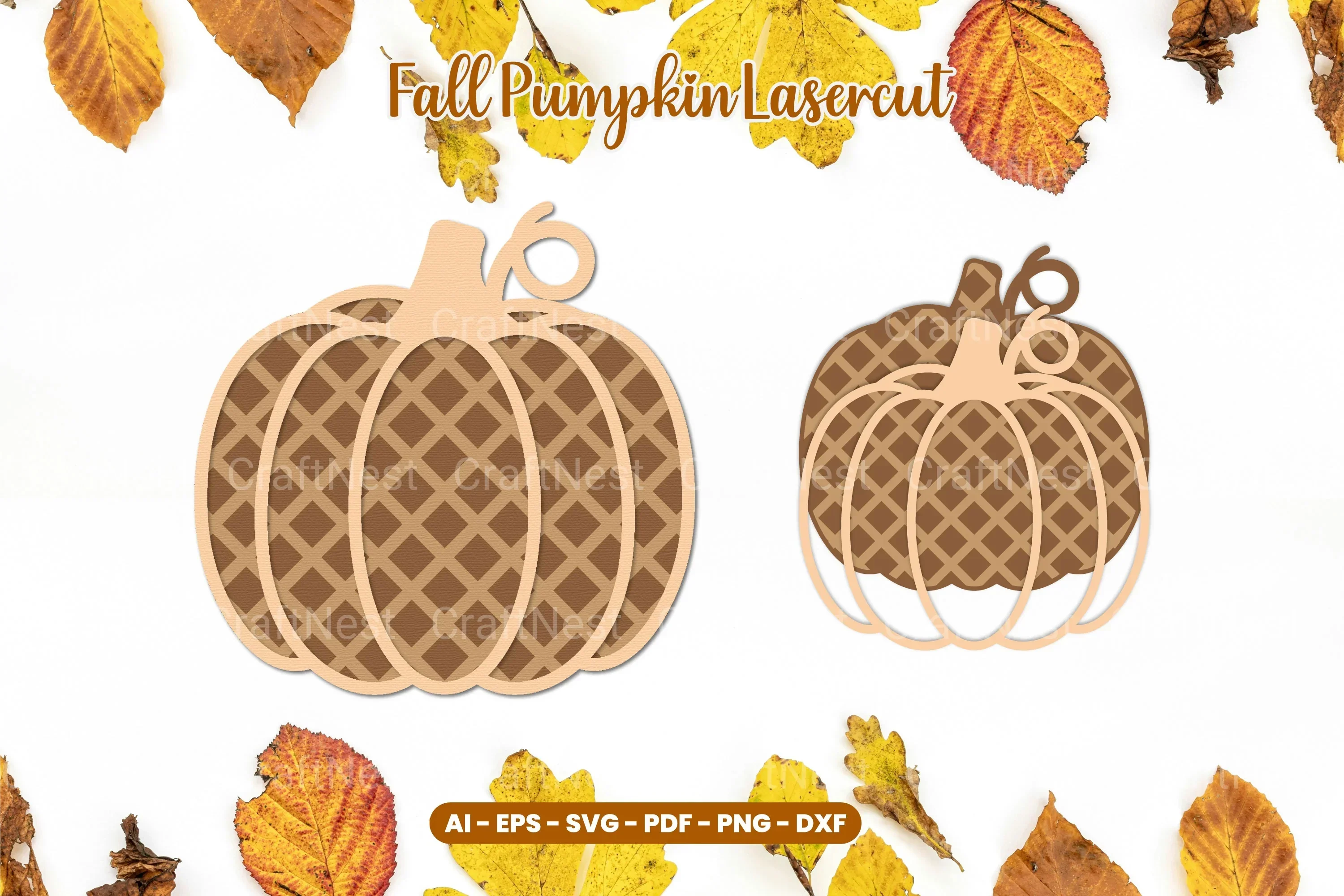 Fall Pumpkin Lasercut SVG Bundle
