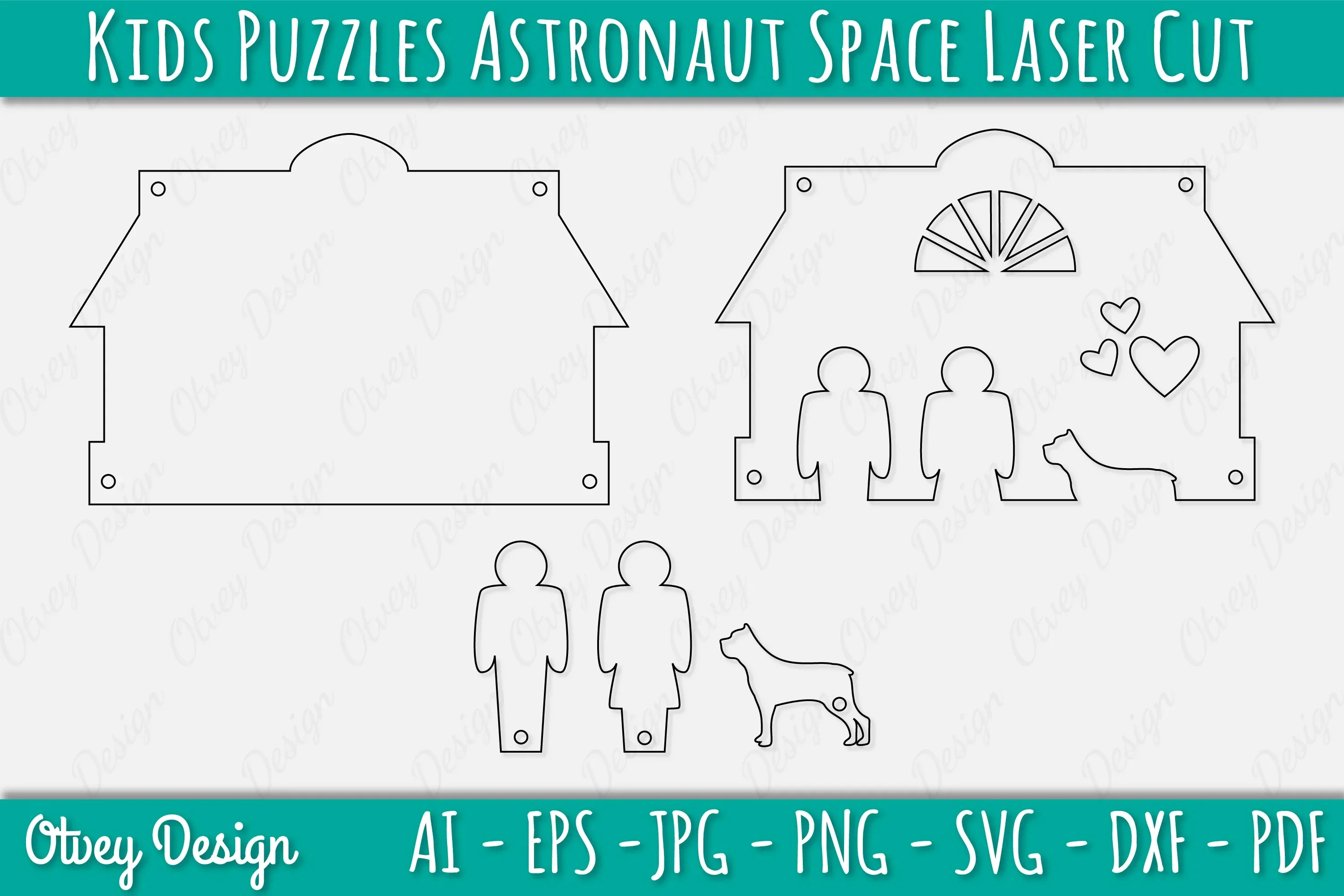 Family Keychain SVG Home Key Holder Laser Cut SVG Bundle - Image 2