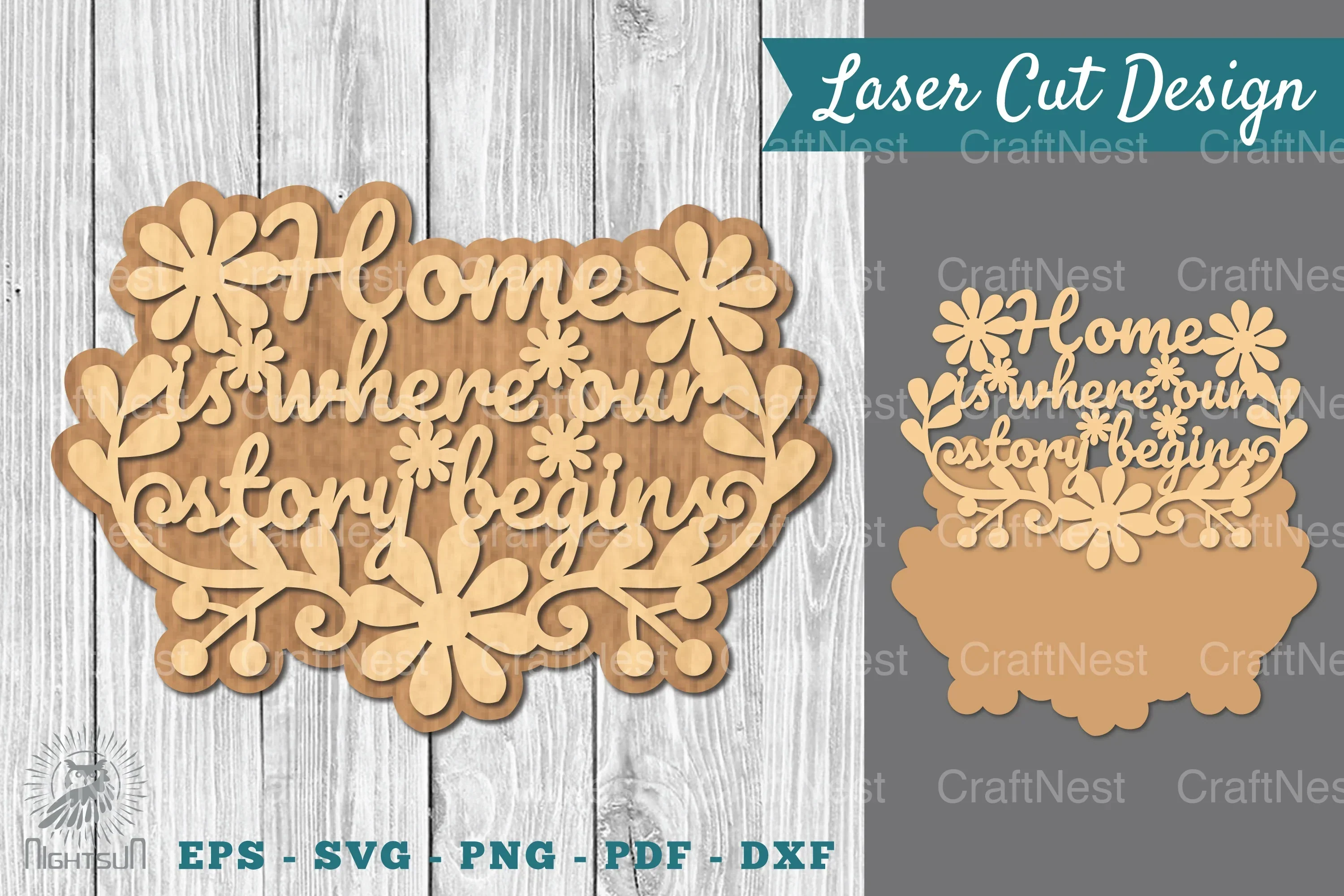 Family Quotes Laser Cut Sign SVG Bundle