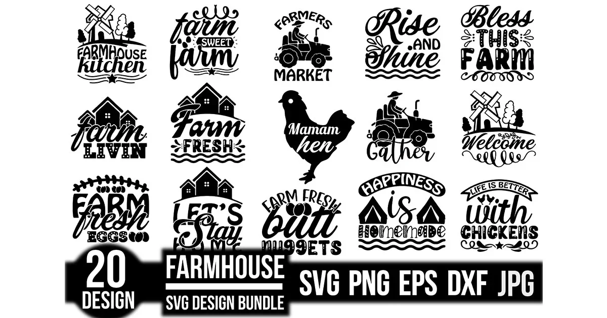 Farmhouse SVG Bundle