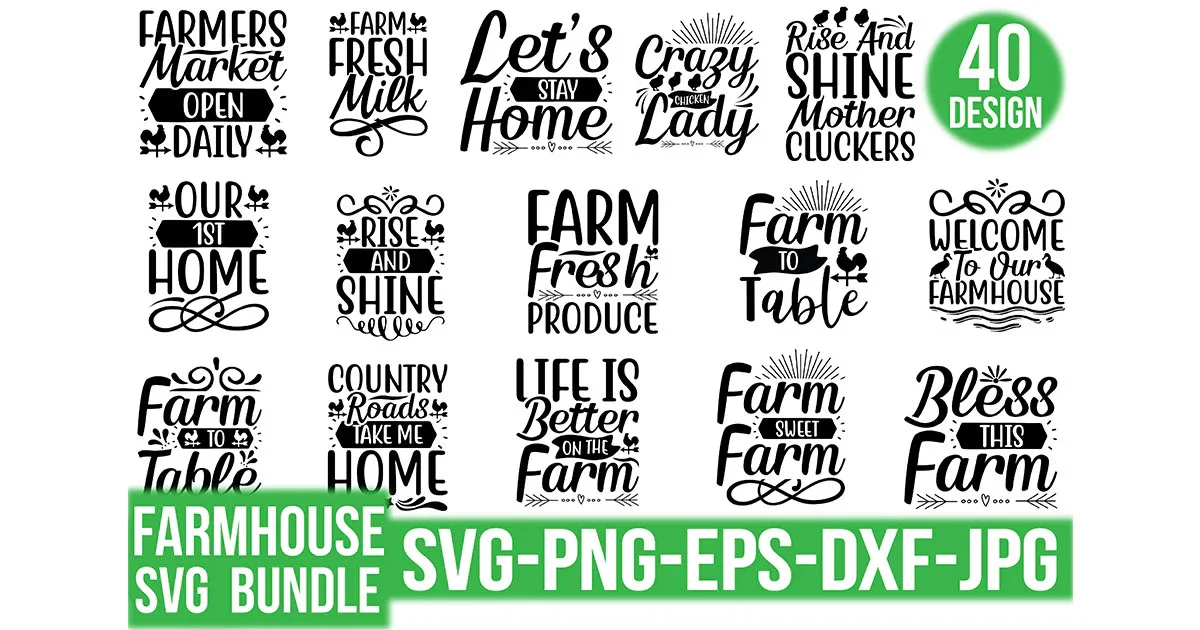 Farmhouse SVG Bundle