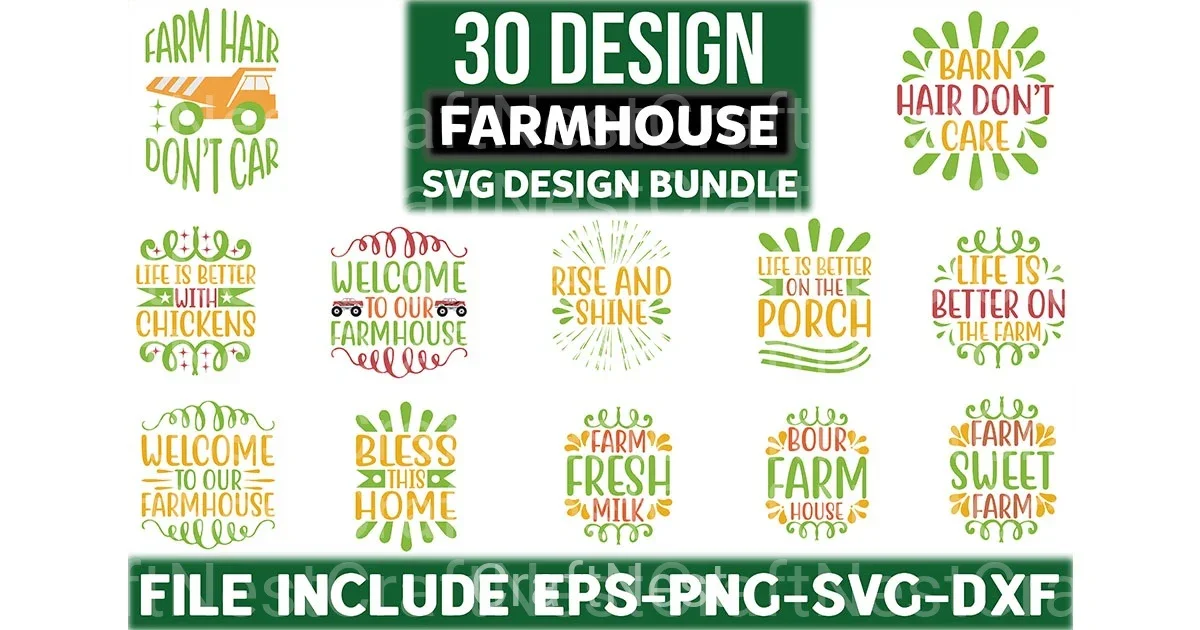 Farmhouse T Shirt Design 3o Bundle