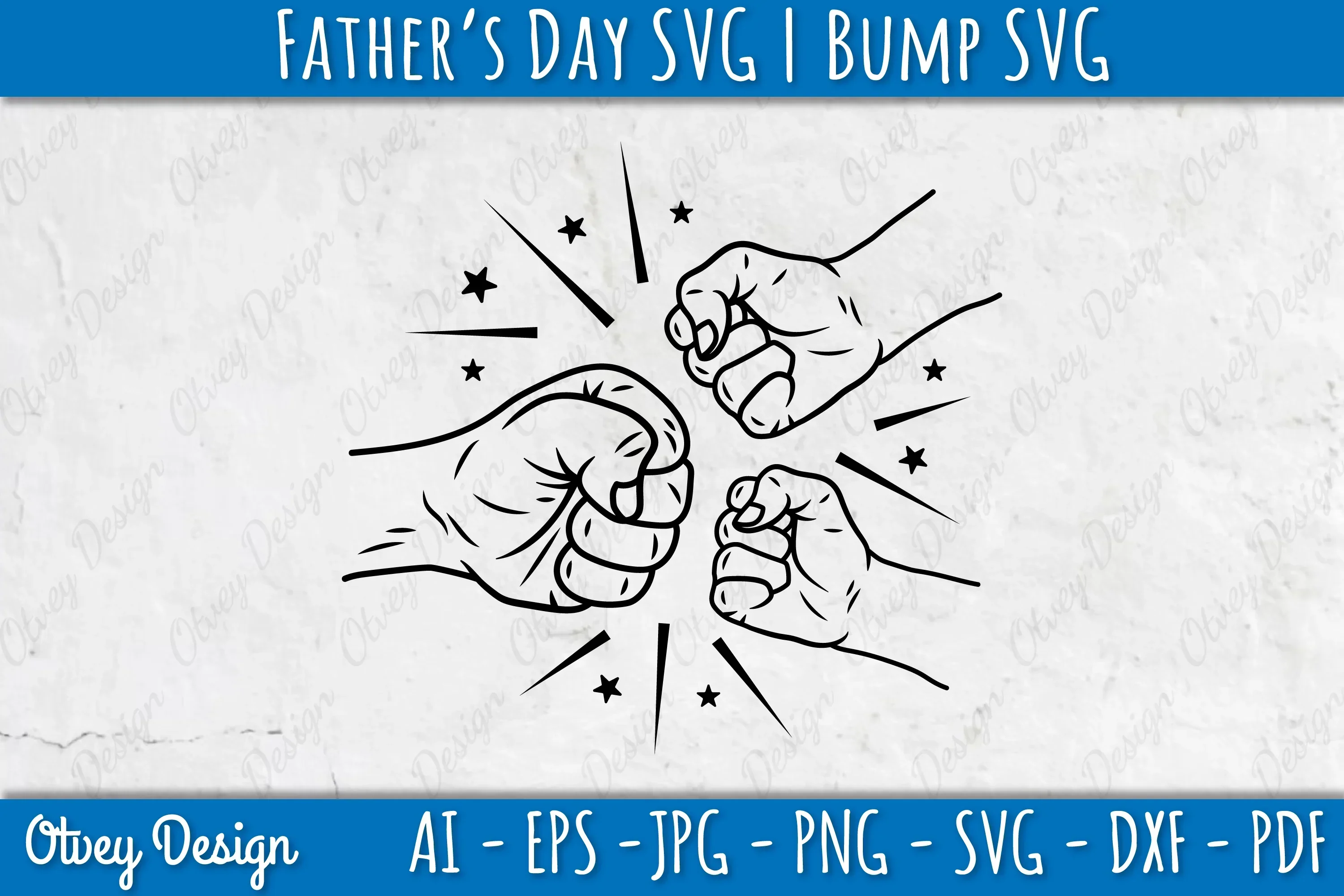Father's Day Fist Bump SVG Bundle