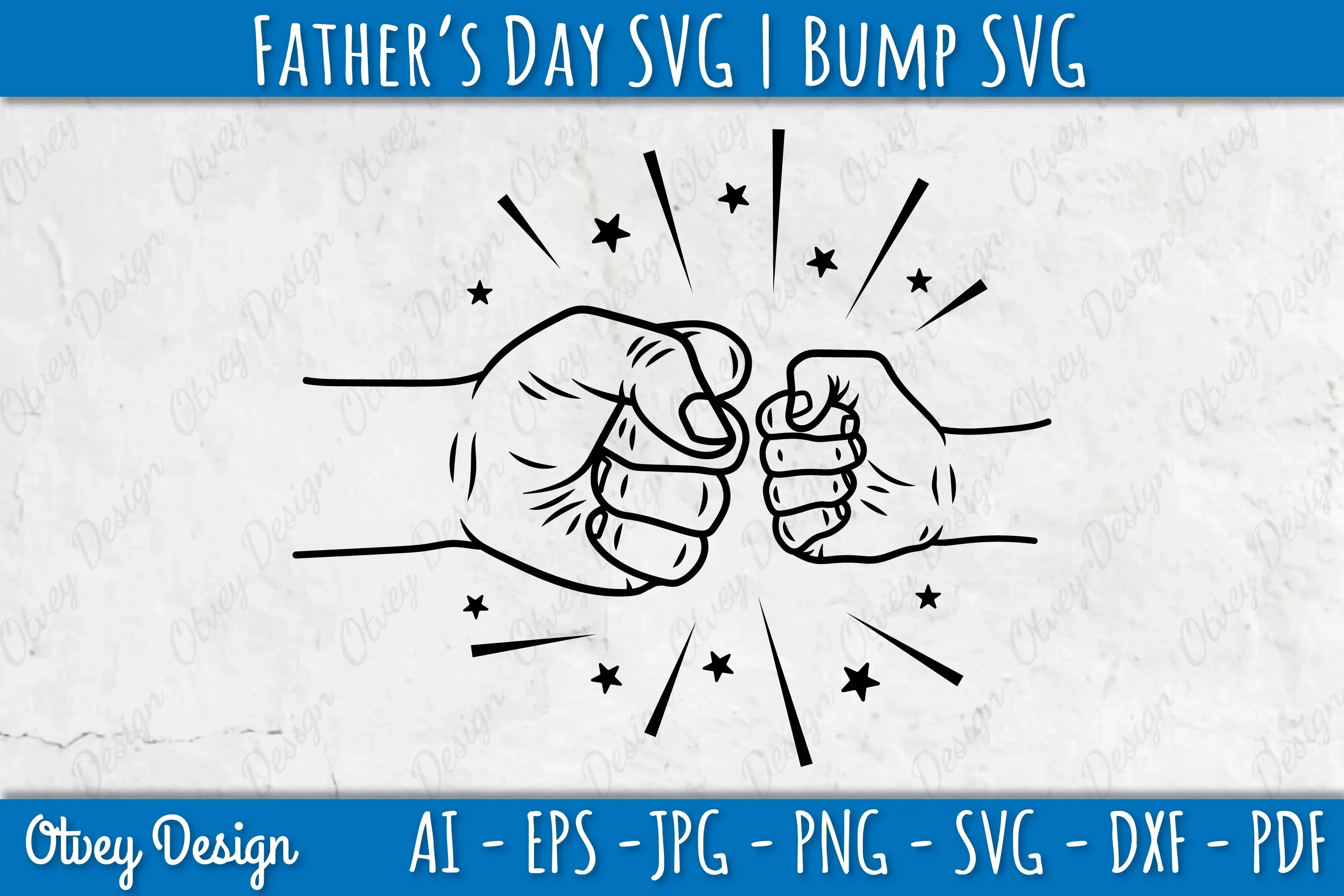 Father's Day Fist Bump SVG Bundle