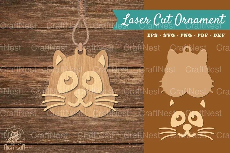 Ferret Laser Cut Ornament Clipart Bundle