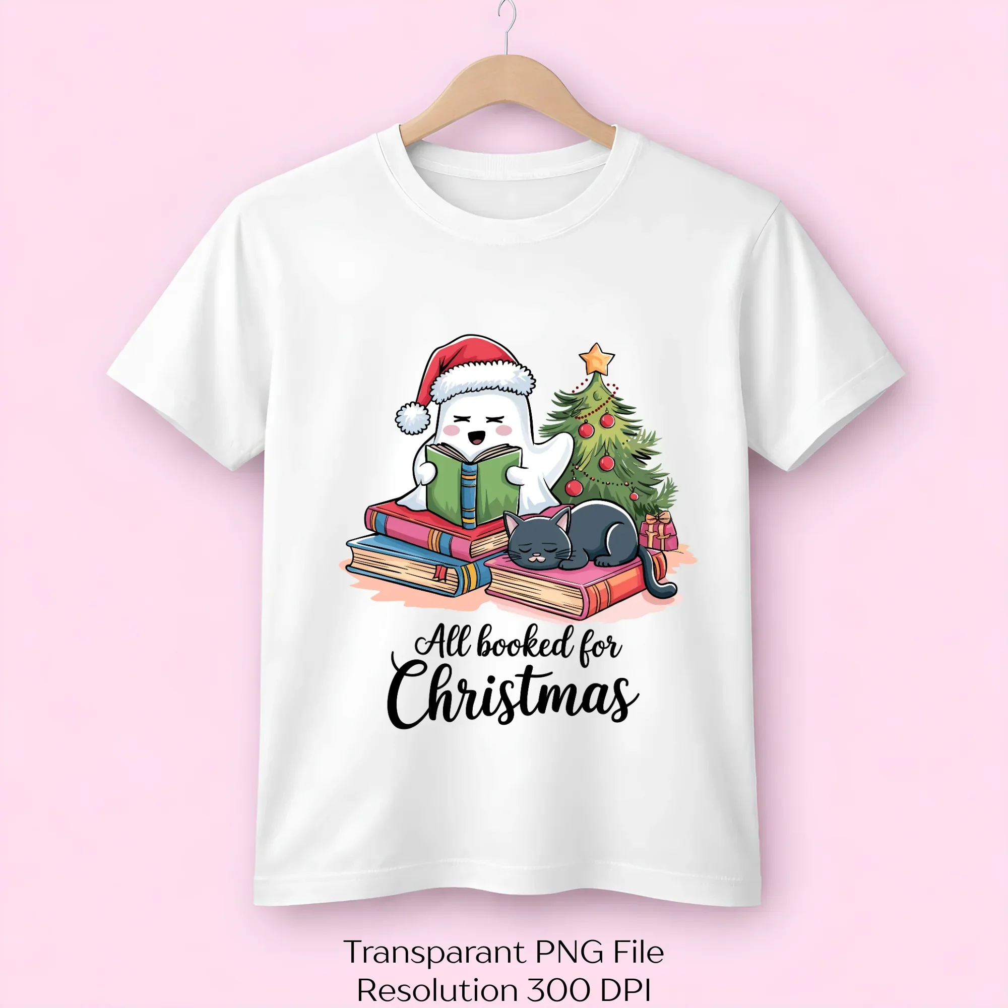 Festive Ghost Cat Christmas SVG Bundle