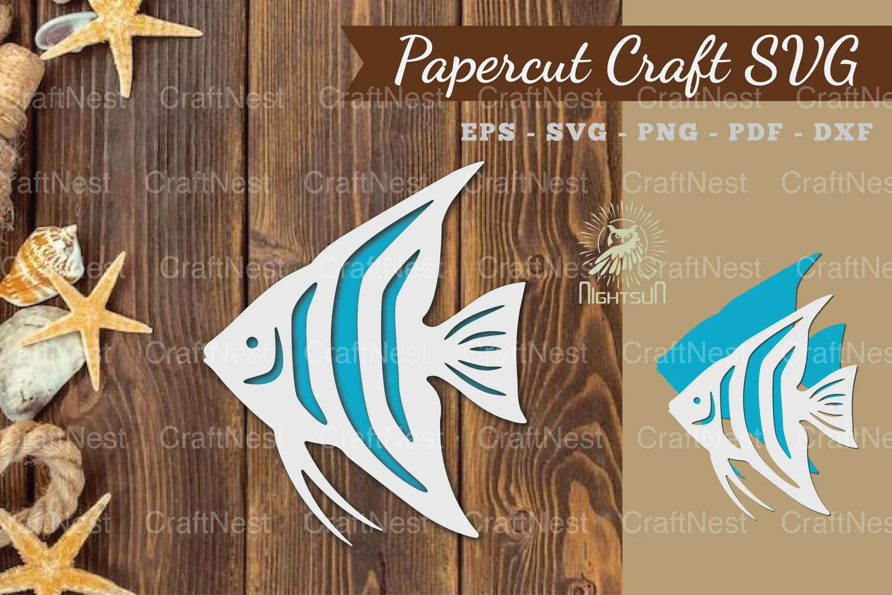 Fish Paper Cut SVG Bundle