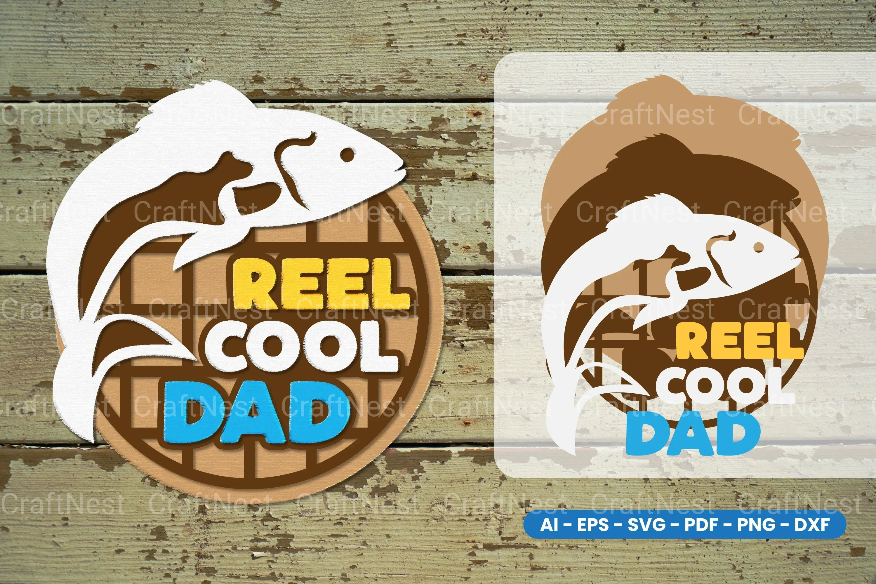 Fishing Dad Laser Cut SVG Bundle