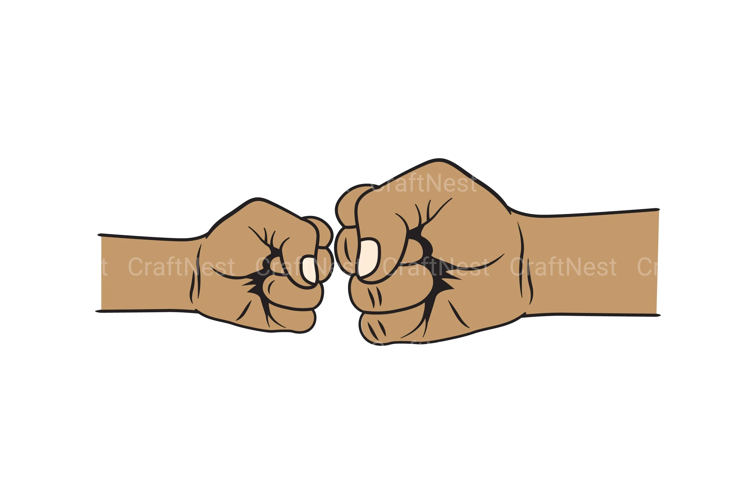 Fist Bump Fathers and Kids SVG Bundle - Image 4