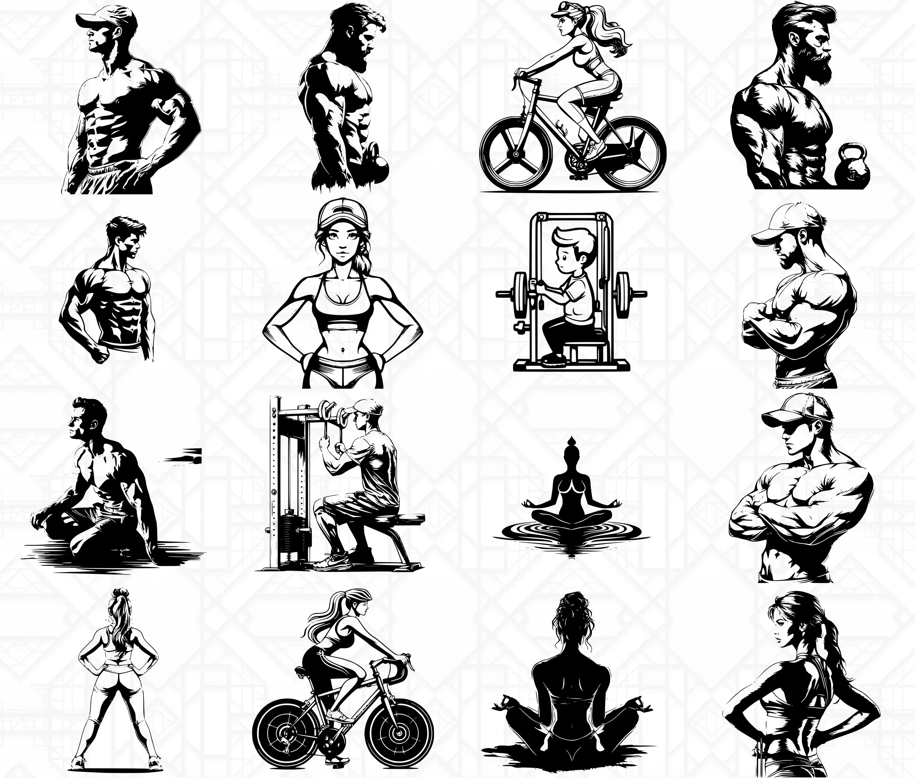 Fitness Trainer SVG Bundle - Image 2