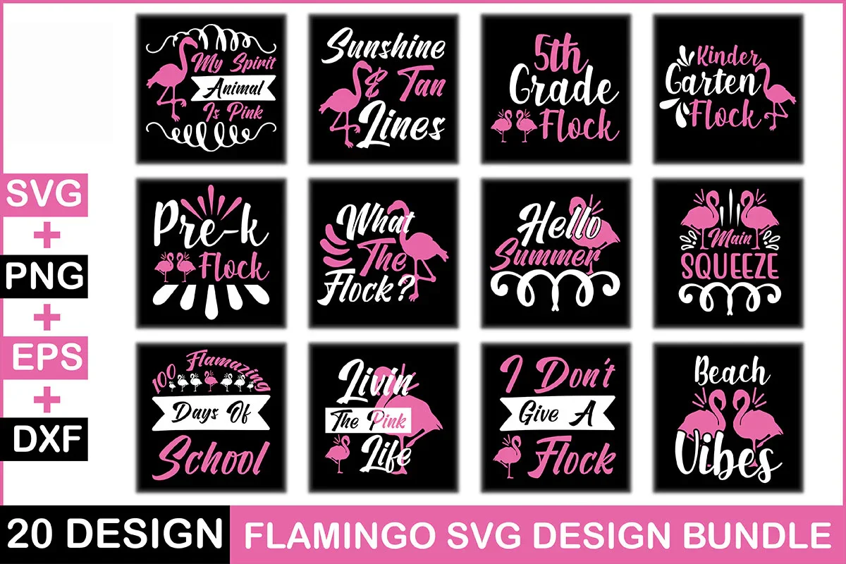 Flamingo 20 SVG Bundle - Image 2