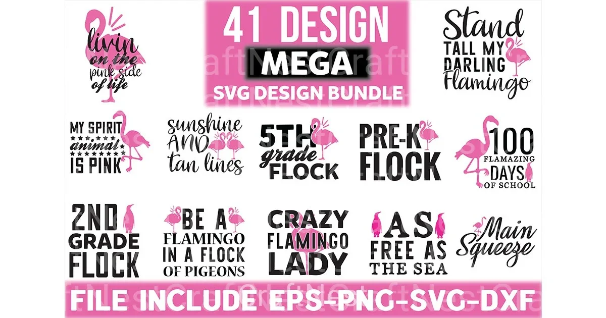 Flamingo Design Bundle - Image 2