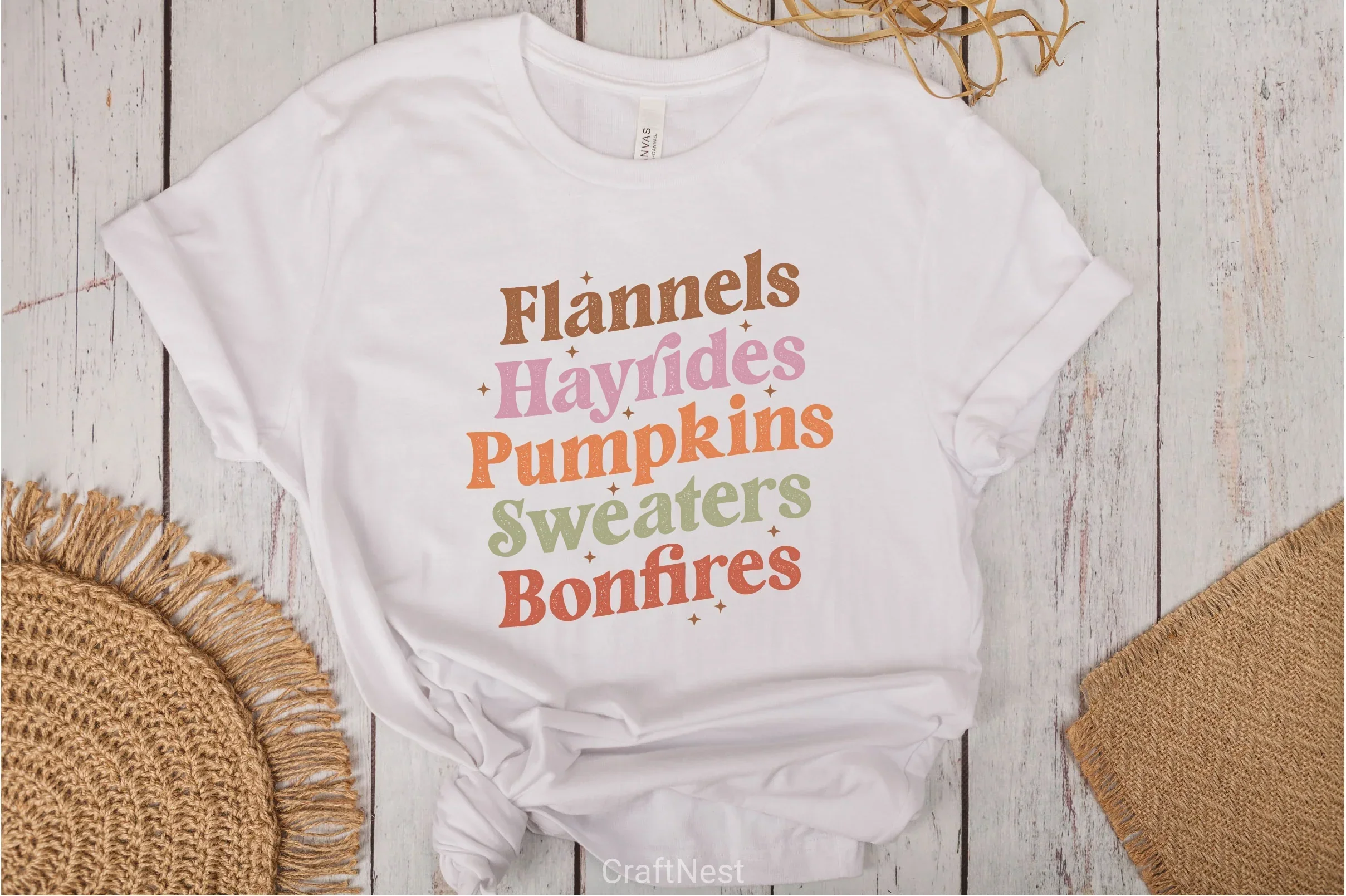 Flannels Hayrides Pumpkins Sweaters Bonfires SVG Bundle - Image 4
