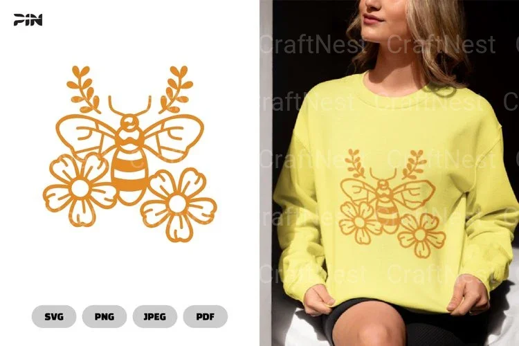 Floral Bee Nature SVG Bundle