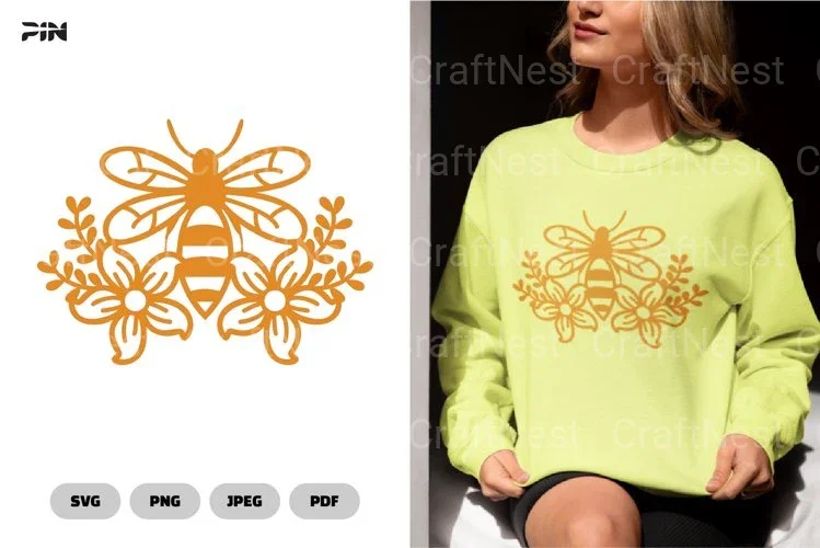 Floral Bee Nature SVG Bundle