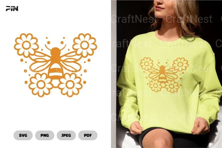 Floral Bee Nature SVG Bundle