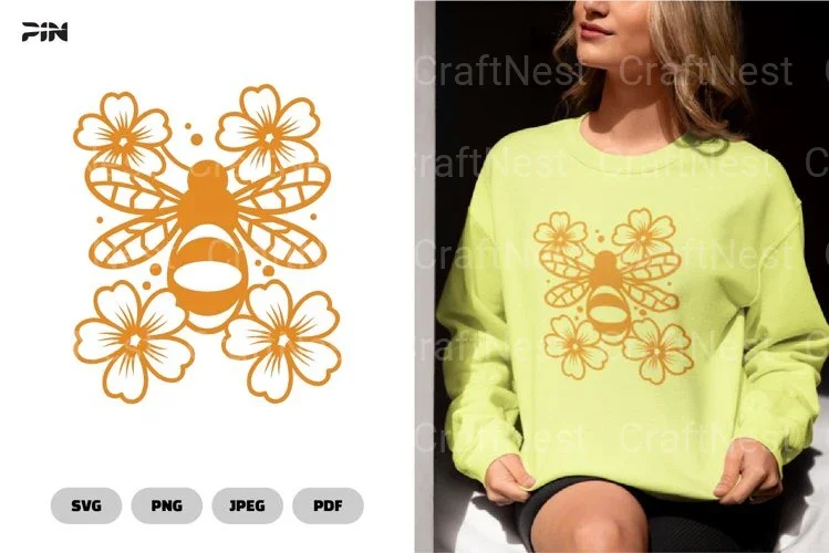 Floral Bee Nature SVG Bundle