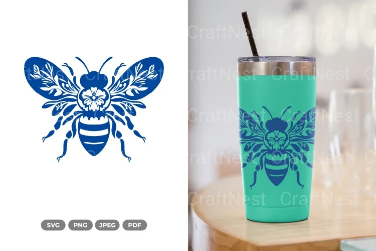 Floral Bee Spring SVG Bundle