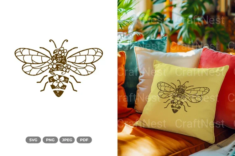 Floral Bee Spring SVG Bundle