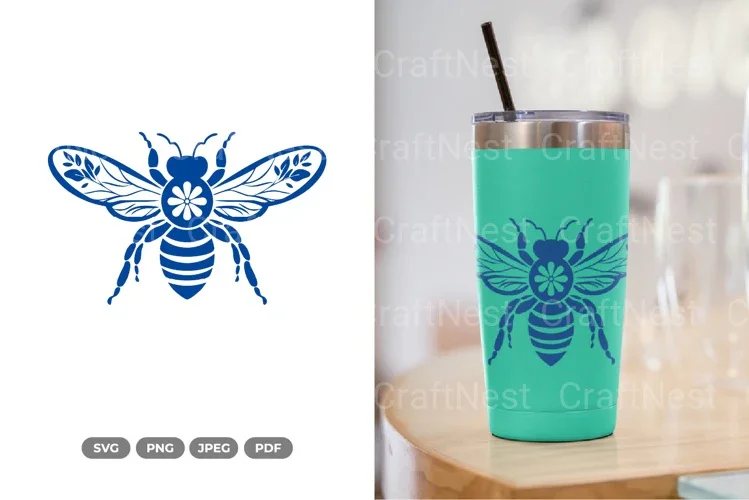 Floral Bee Spring SVG Bundle