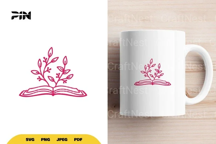 Floral Book SVG Bundle