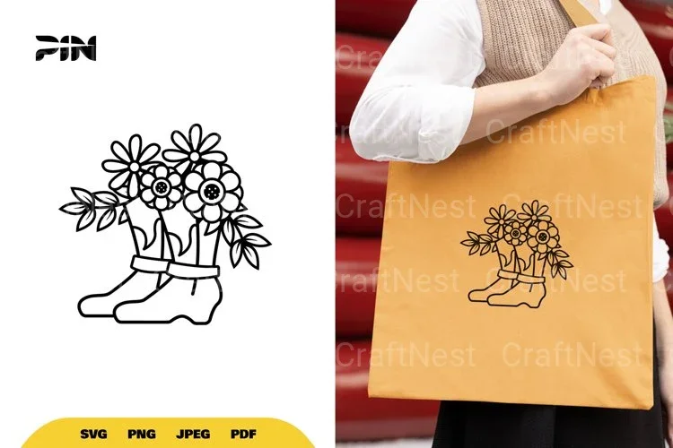Floral Boot Cut SVG Bundle