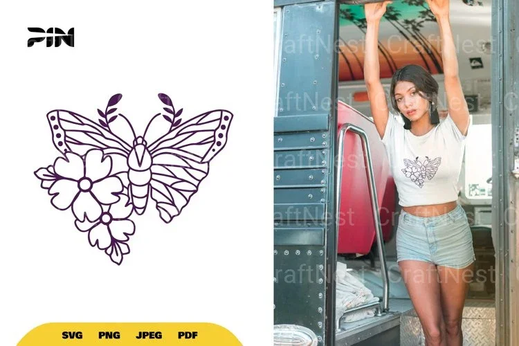 Floral Butterfly SVG Bundle