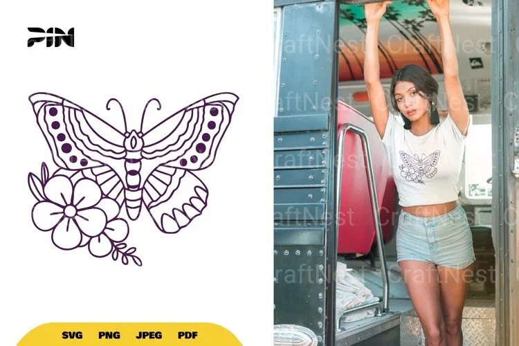 Floral Butterfly SVG Bundle