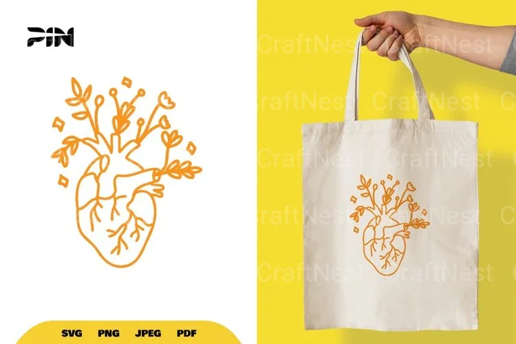 Floral Heart SVG Bundle
