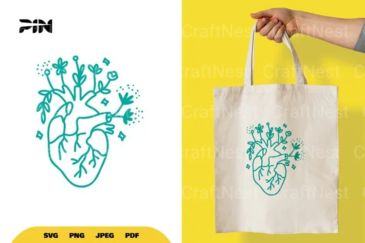 Floral Heart SVG Bundle
