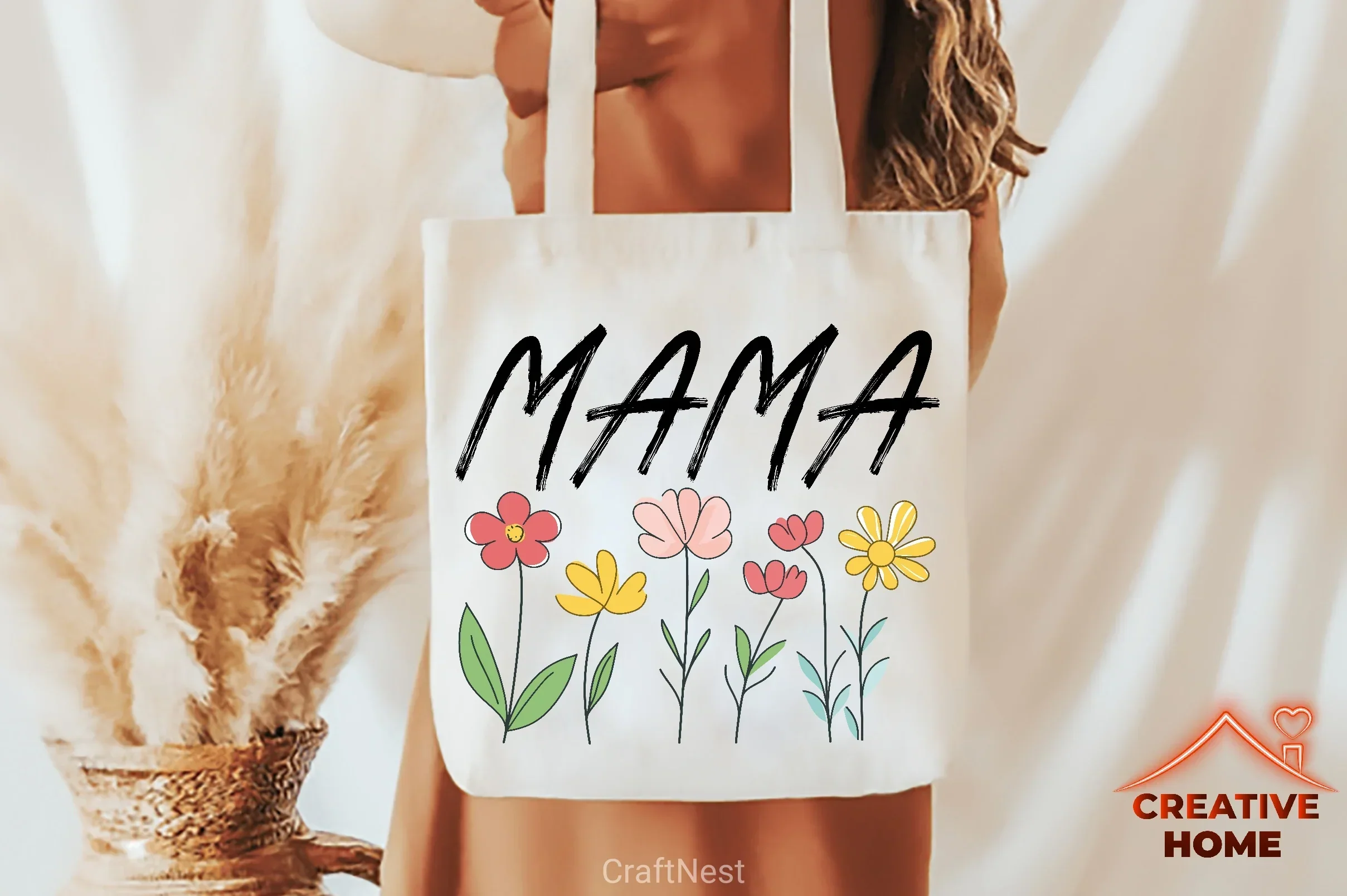 Floral Mama Retro Flowers SVG Bundle - Image 4