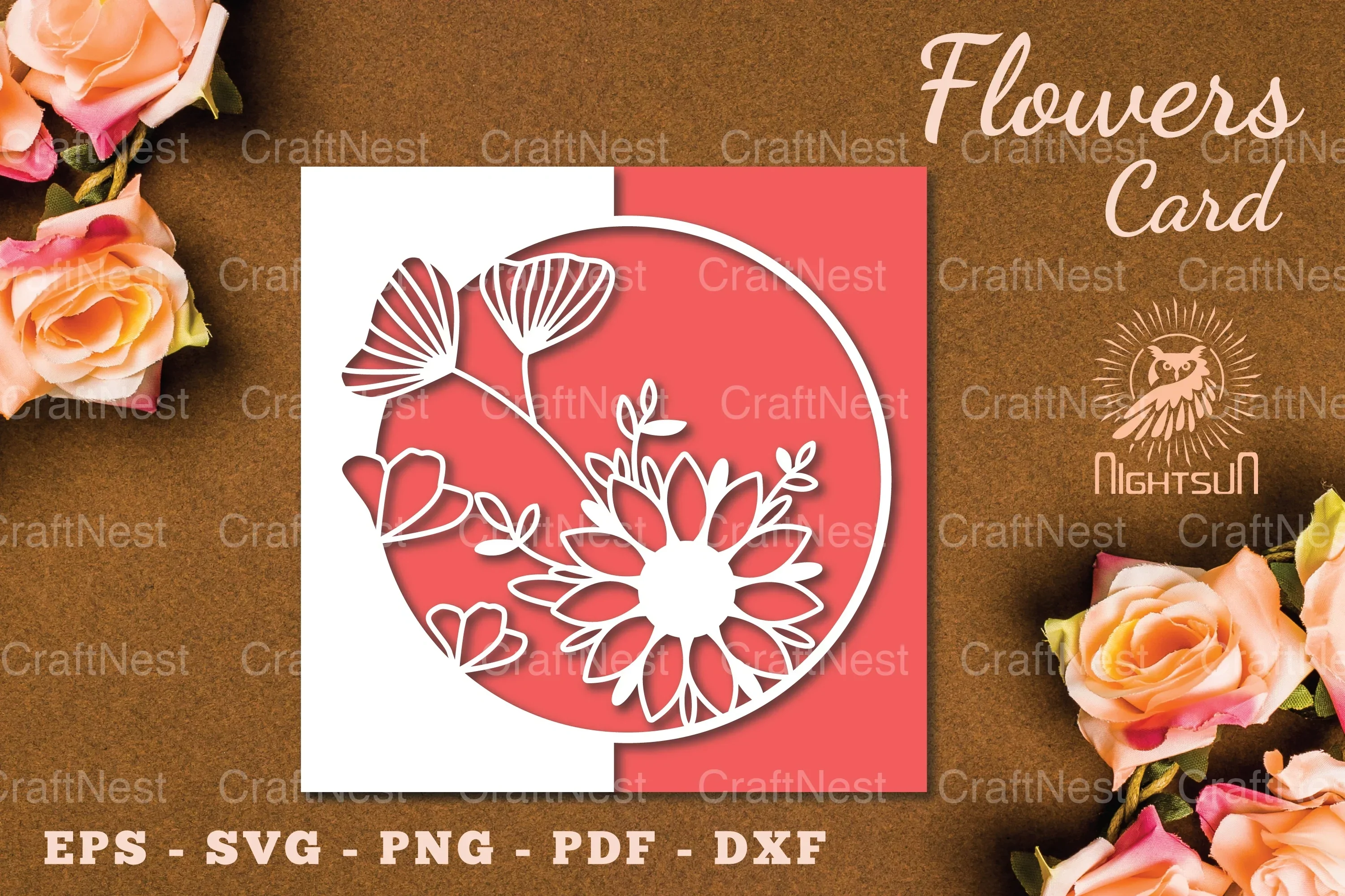 Floral Papercut Card SVG Bundle