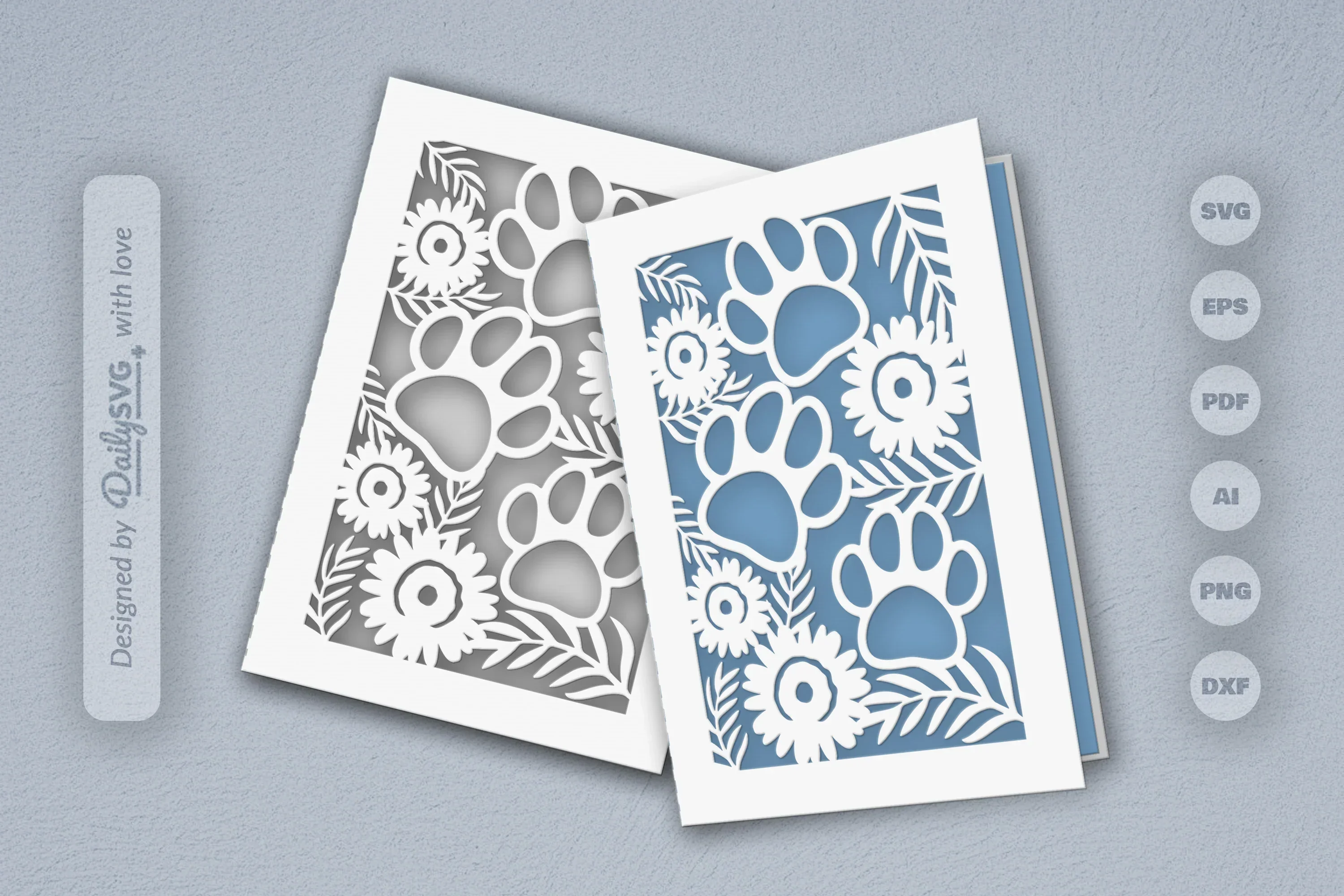 Floral Paw SVG Bundle for Pet Lovers