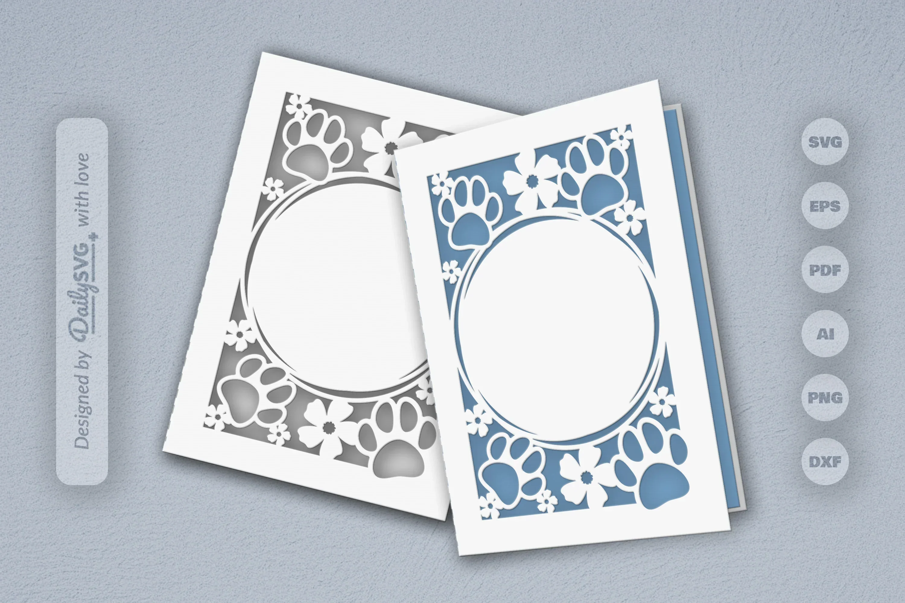 Floral Paw SVG Bundle for Pet Lovers