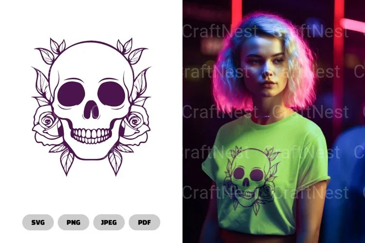 Floral Skull SVG Bundle