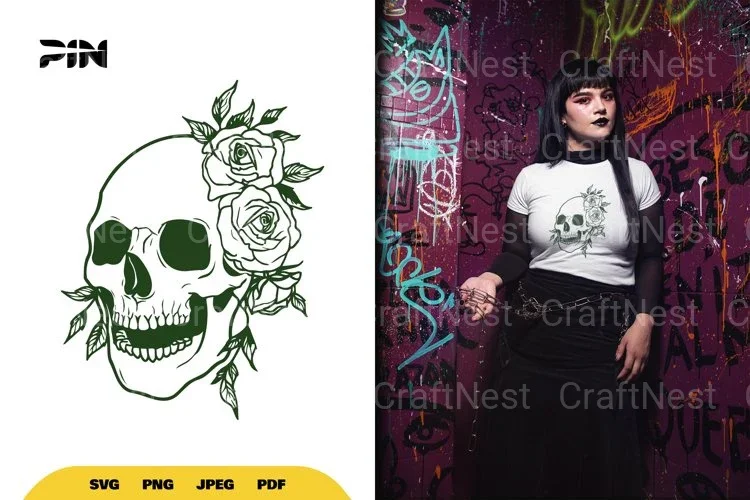 Floral Skull SVG Bundle