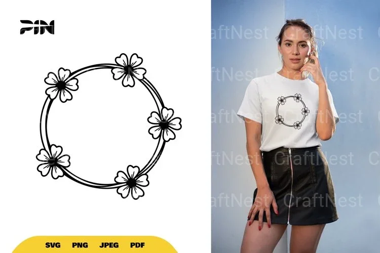 Floral Wreath SVG Bundle