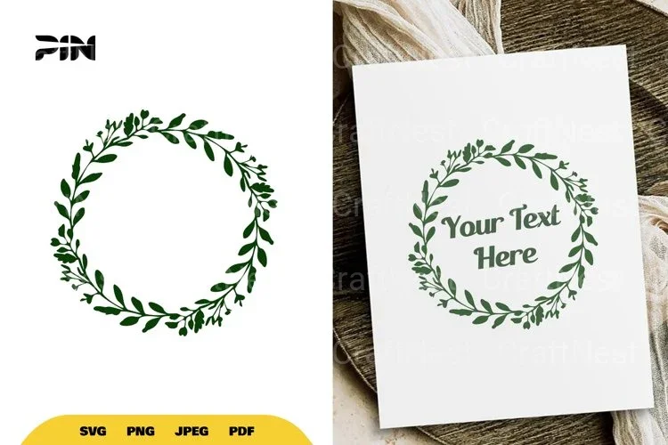 Floral Wreath SVG Bundle